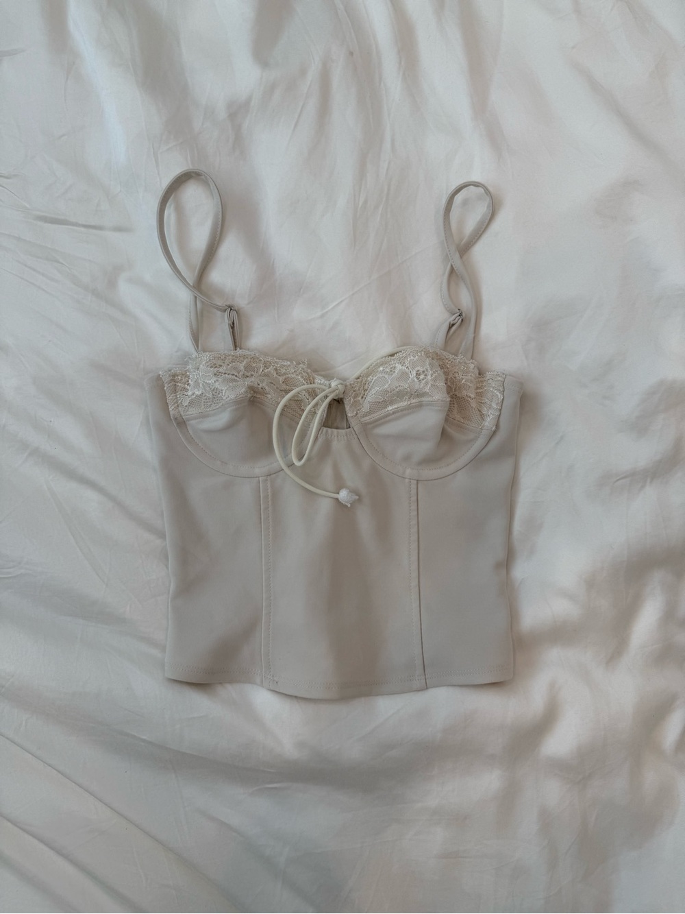 Edikted maisie Lacey corset beige